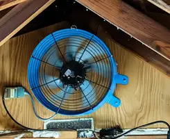 attic fan services with installed attic ventilation fan system in Baltimore, MD